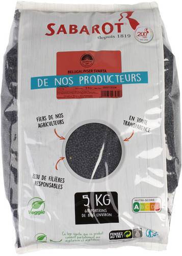 Beluga linser, 5 kg