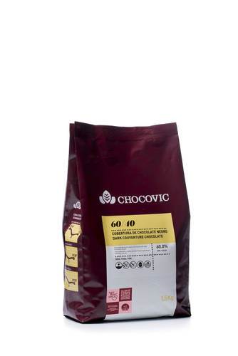Chokladpellets mörk 60/40, 1,5 kg
