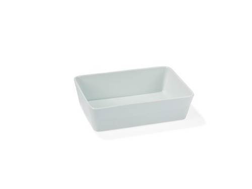 Ugnsform rektangulär 24 x 17 x H 6,8 cm, vit