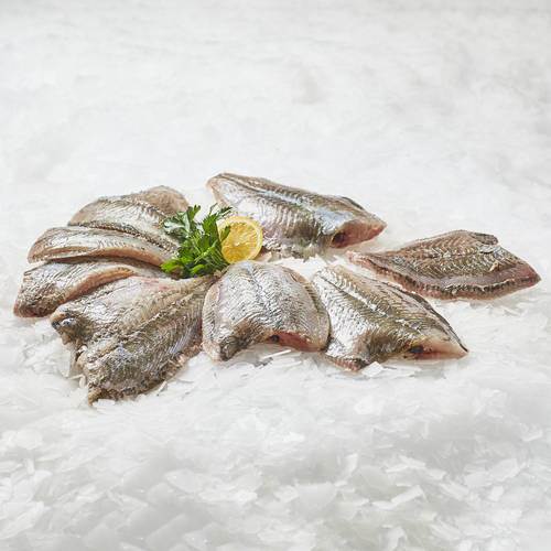 Skrubba hel flådd, Platichthys flesus, variabel vikt