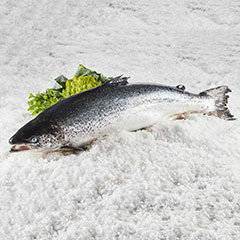 Kvarøy Laks hel 5/6, renset, Salmo salar, kg
