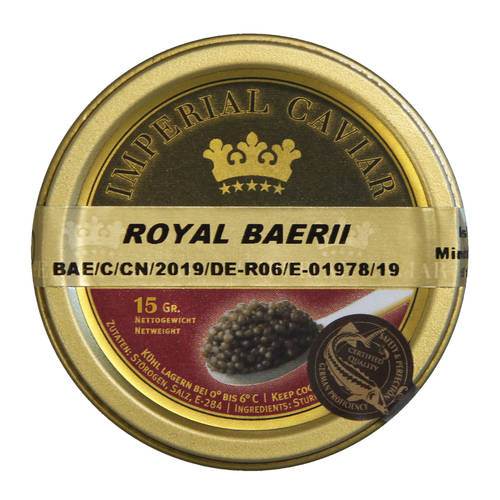 Caviar Baerii, Acipenser baerii, 15 g