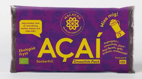 Acai Smoothie Pack, ekologisk, 100 g