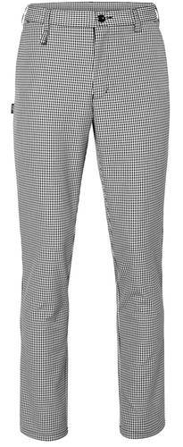 Kockbyxor 8625 herr svart/vita pepita, str C48, 52/48% polyester/bomull