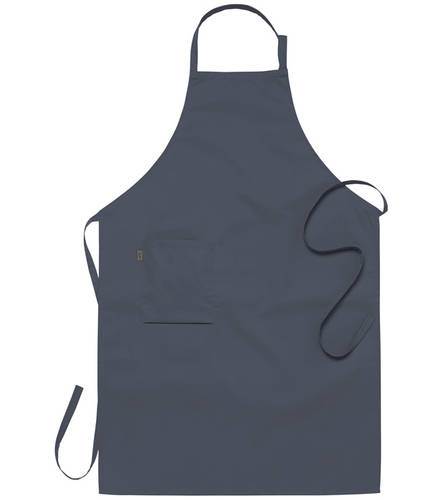 Förkläde 2337 grå m/justerbar rem, m/ficka, B75xH110cm, 65/35% poly/bom