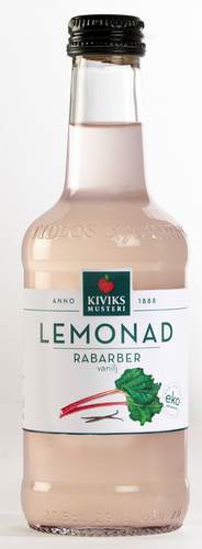 Lemonad Rabarber vanilj, ekologisk, 27,5 cl