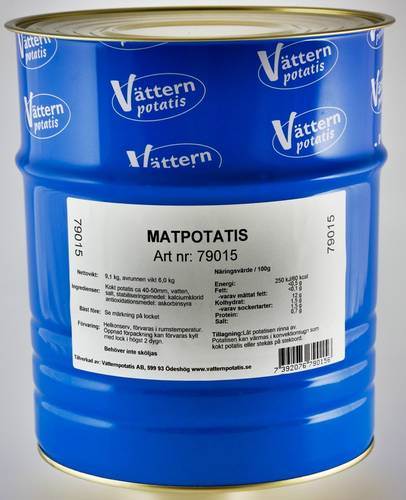 Potatis konserverad, 9,1 kg