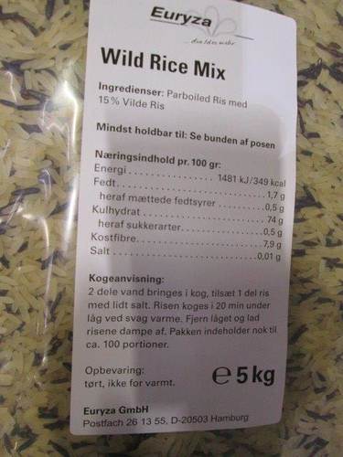 Rismix, parboiled 85 % & vilde 15 %, 5 kg