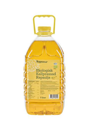 Kallpressad Rapsolja, KRAV, ekologisk, 5 l