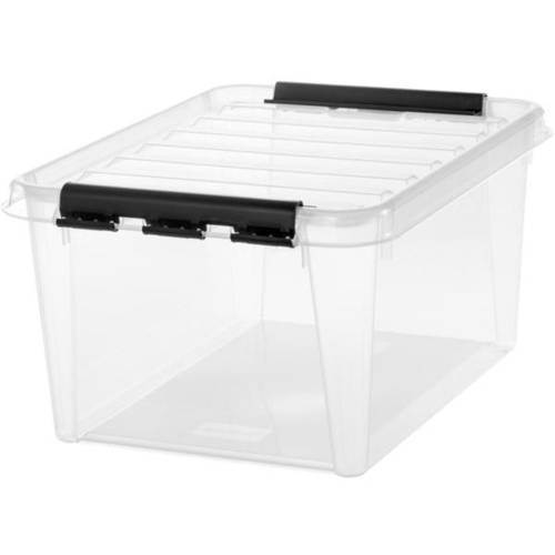 Förvaringslåda Classic 31 med lock 32 l, 50 x 39 x 26 cm, genomskinlig PP
