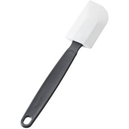 Slickepott l 28 cm, 5,5 x 1 cm, silikon med svart handtag, värmetålig