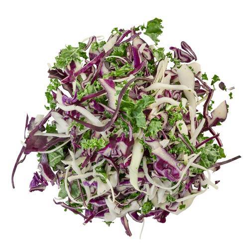 Kålmix vitkål/rödkål/grönkål, strimlad, 1 kg