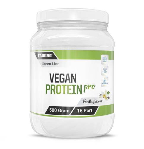 Vegan Protein Pro Pulver, Vanilj, 16 port, 500 g