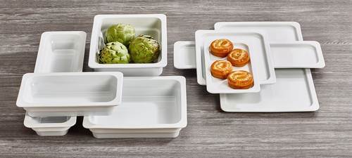 Gastronormfat 1/3GN, 32,5 x 17,5 x H2 cm, vitt