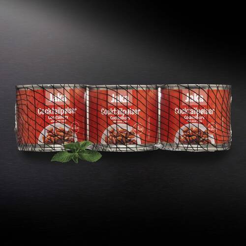 Cocktailpølser uden skind, 3x113 g