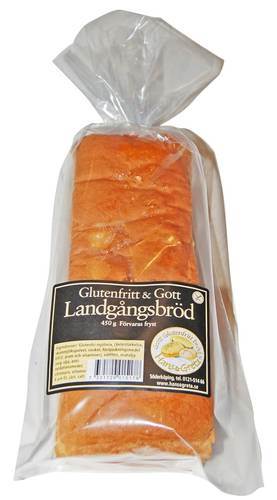 Landgångsbröd, glutenfritt, skivat, 450 g